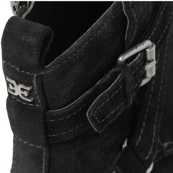 New Sam Edelman Myra Ankle boots block heels Suede upper shoes - Picture 13 of 13